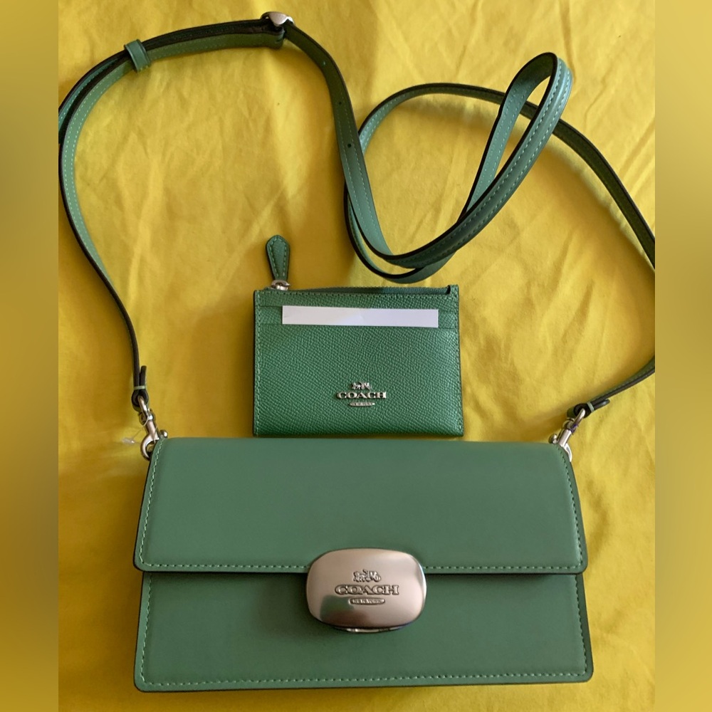 Coach Eliza small flap crossbody bag & skinny id card wallet